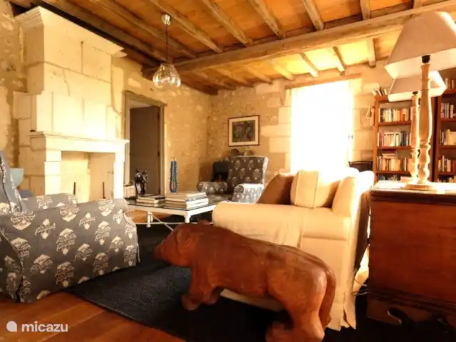 vakantiehuis huren in Frankrijk, Dordogne, La Tour-Blanche-Cercles – Blanchetoure De woonkamer