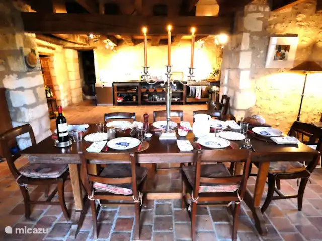 vakantiehuis huren in Frankrijk, Dordogne, La Tour-Blanche-Cercles – Blanchetoure De eethoek