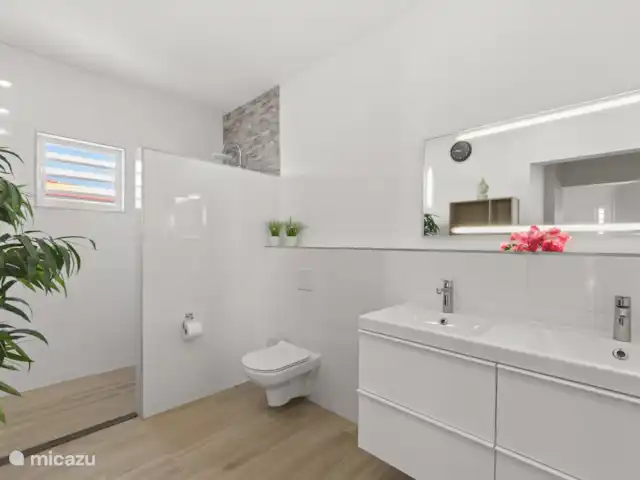 Perla di Solo | Curaçao, Banda Abou (ouest), Big Mountain - villa Salle de bain spacieuse, accessible en fauteuil roulant