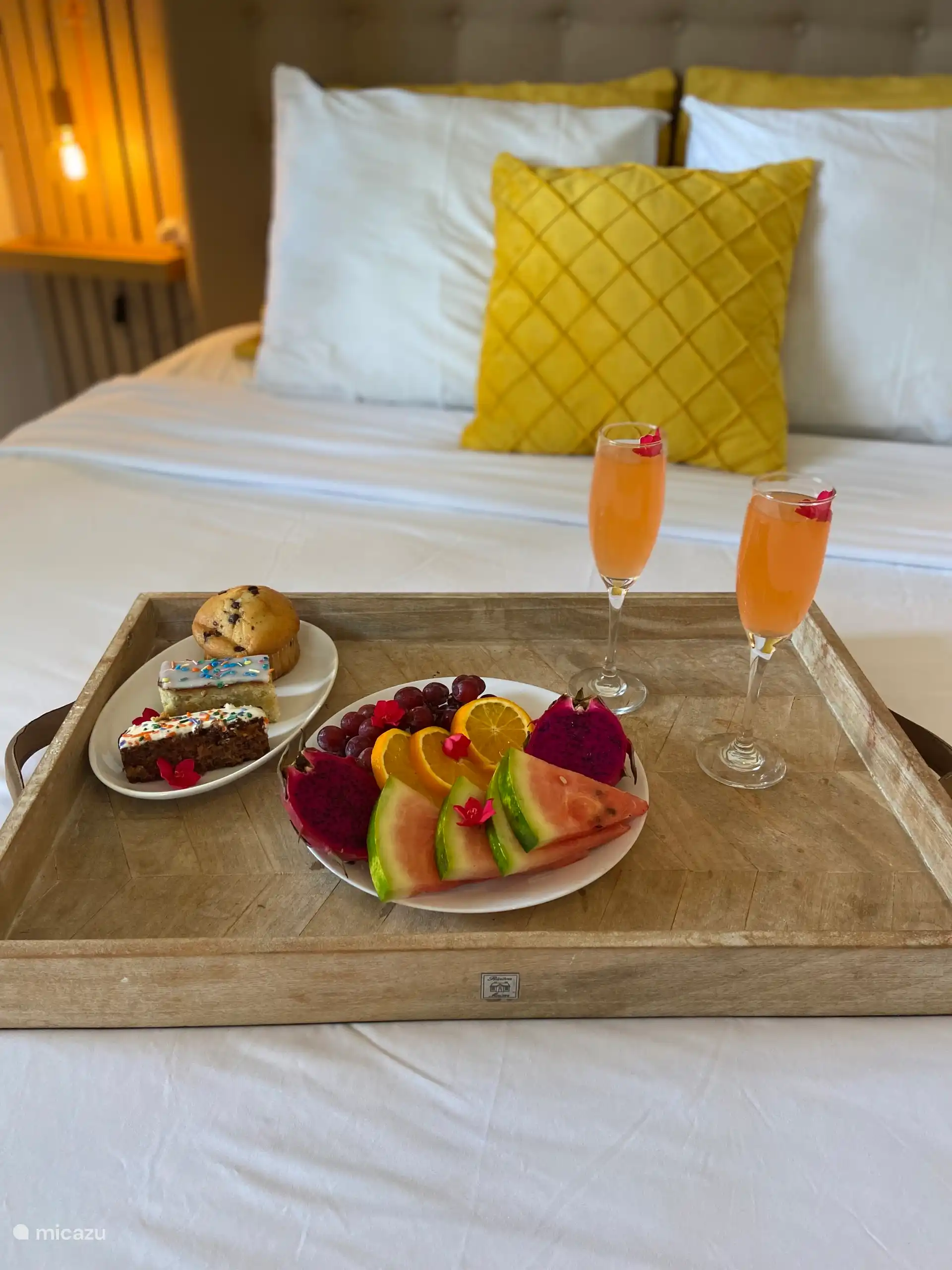 Prepara un buen desayuno en la cocina totalmente equipada y vuelve a la cama antes de que comience la aventura en Aruba