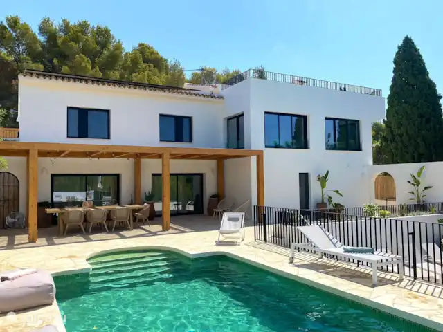 Casa Mana huren in Spanje, Costa Blanca, Moraira - villa Achterkant van het huis