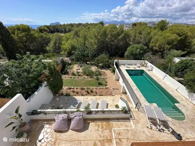 Casa Mana huren in Spanje, Costa Blanca, Moraira - villa Uitzicht met in de verte de zee