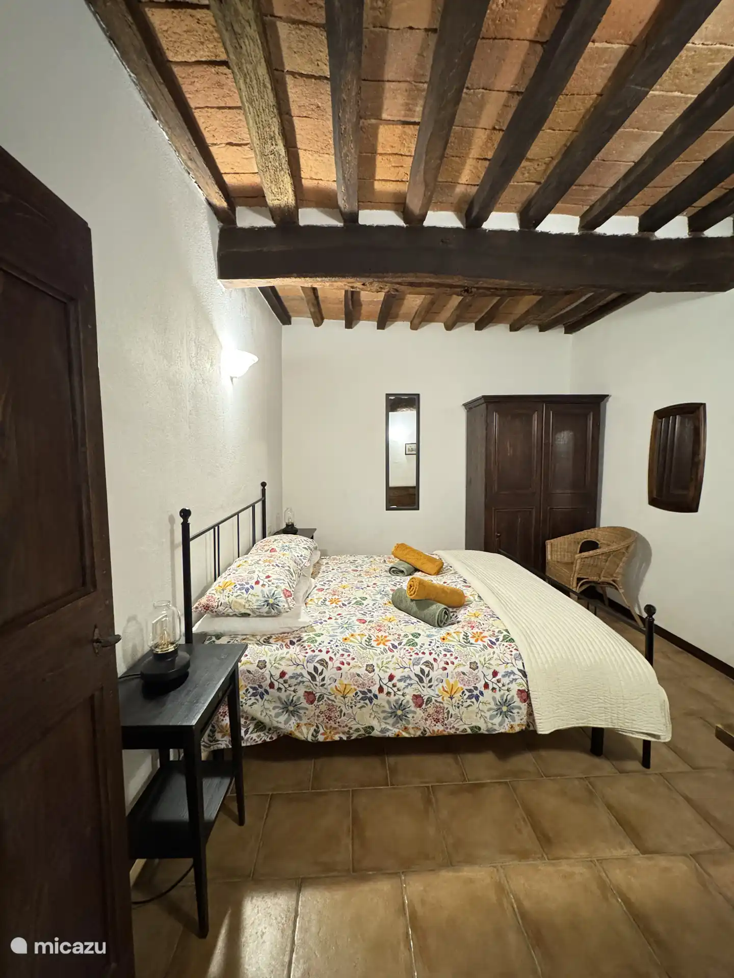 Schlafzimmer von Terra, der unteren Wohnung