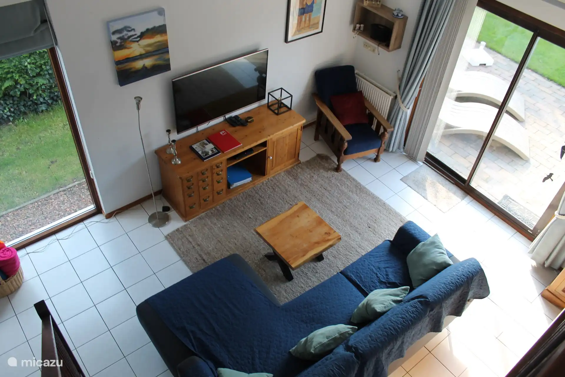 Draufsicht Wohnzimmer