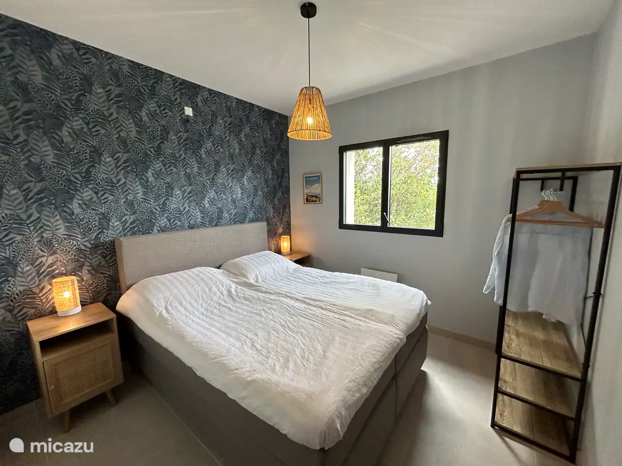 Chambre 2, avec sommier Viking. 160 x 200 cm