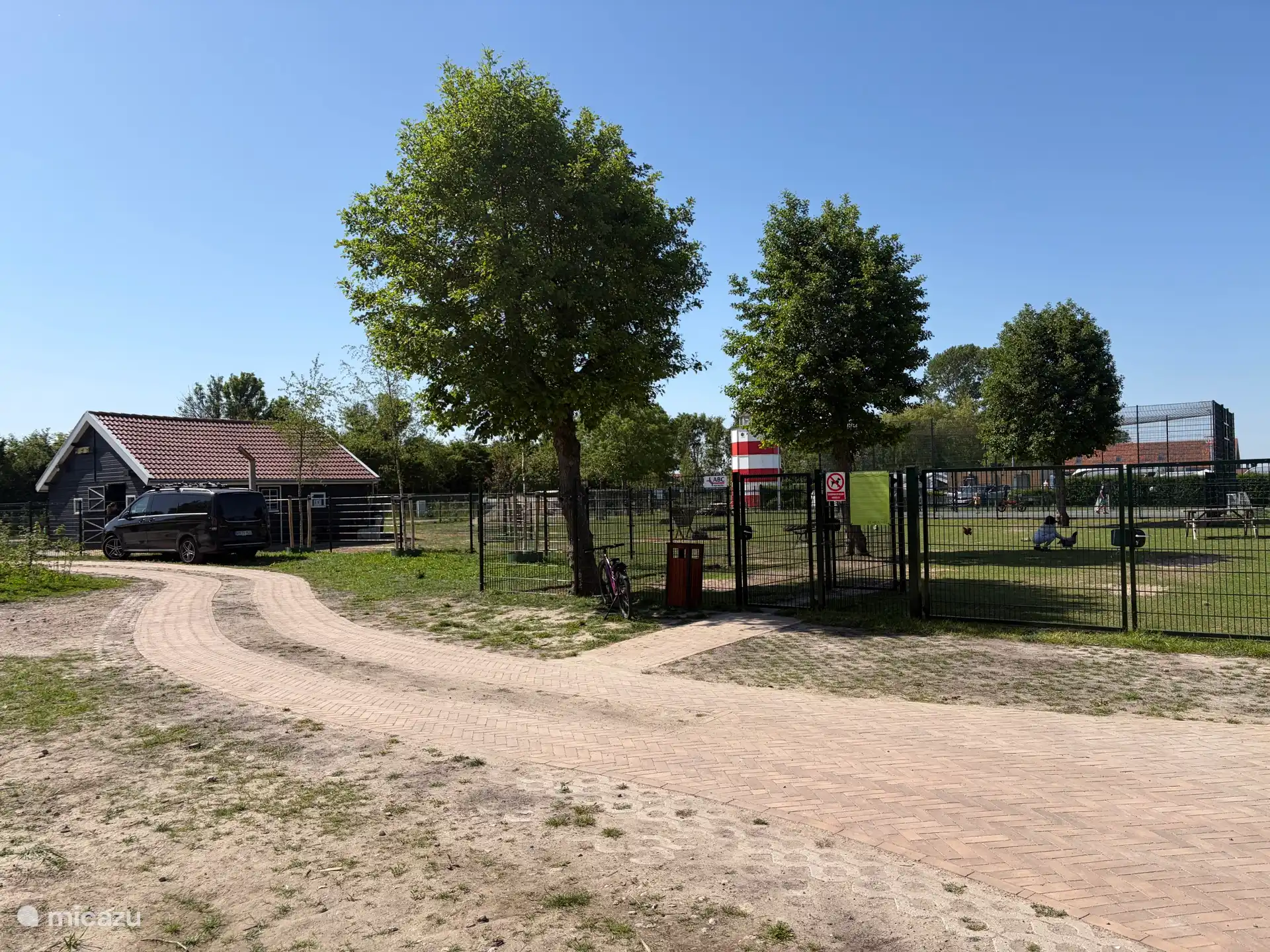 The mini-farm at the campsite! 
