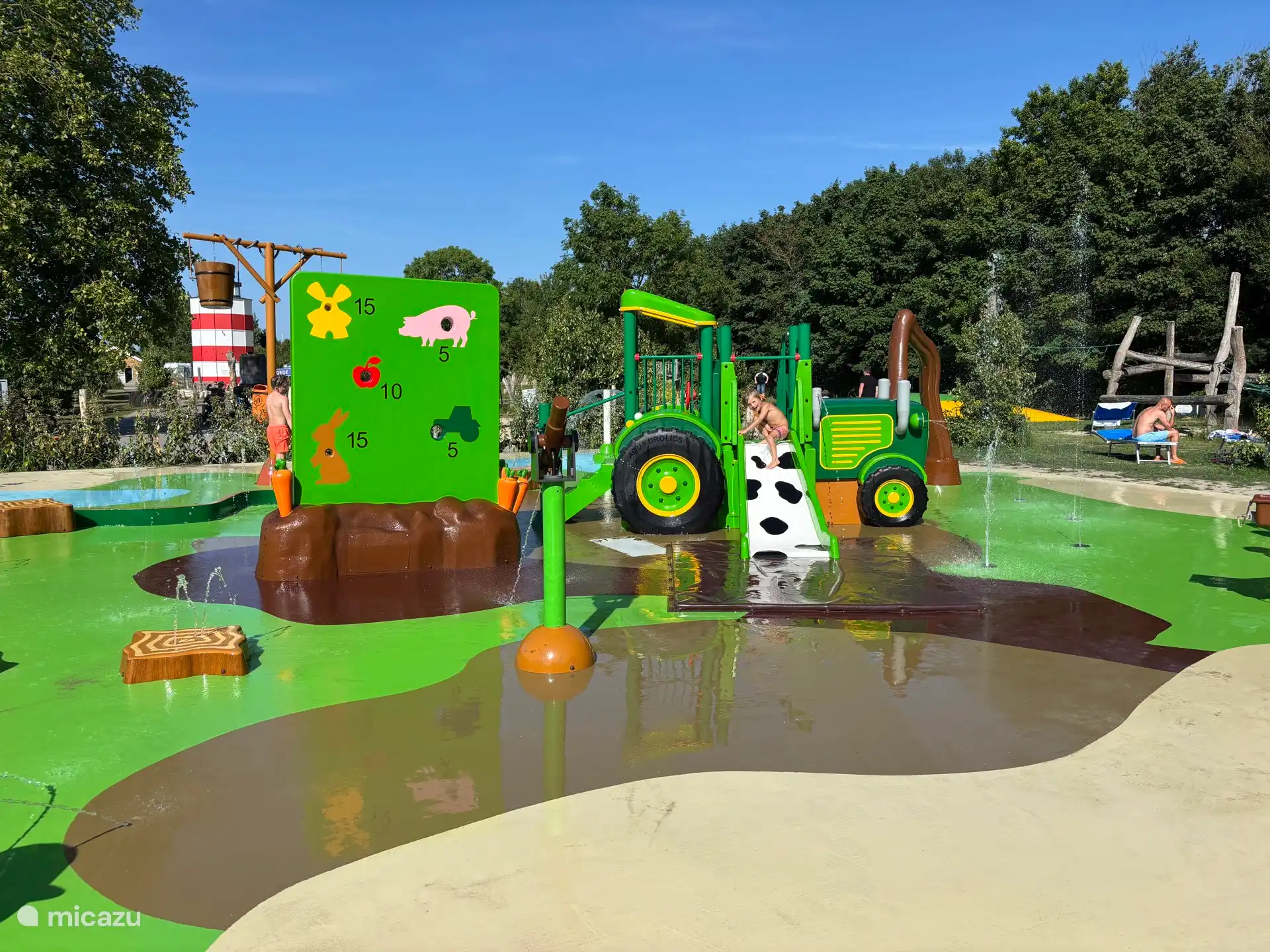 L’aire de jeux aquatiques de la ferme de jeux Pierewiet 
