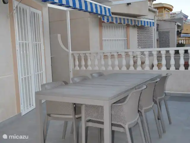 Maison de plage Playa Argentina | Espagne, Costa Blanca, Guardamar del Segura - maison de vacances Ensemble de jardin pour 6 personnes pour profiter de la terrasse ensoleillée