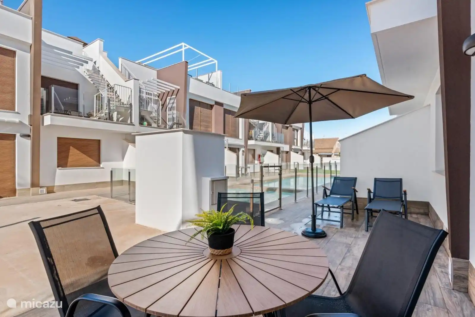 Out of view from the balcony 