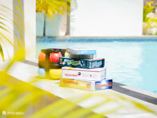 Location de Vacances Curaçao, Banda Abou (ouest), Hofi Abou, maison de vacances - Bunitesa di bida - Kas Iquana Jeux présents dans votre maison de vacances
