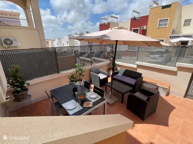 Location de Vacances Espagne, Costa Blanca, Orihuela Costa, maison de vacances - Appartement Orihuela Costa + piscine Cour