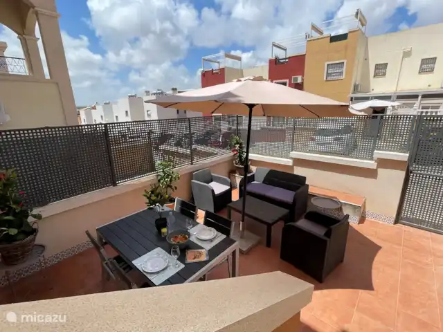 Location de Vacances Espagne, Costa Blanca, Orihuela Costa, maison de vacances - Appartement Orihuela Costa + piscine Jardin avant au sud-est
