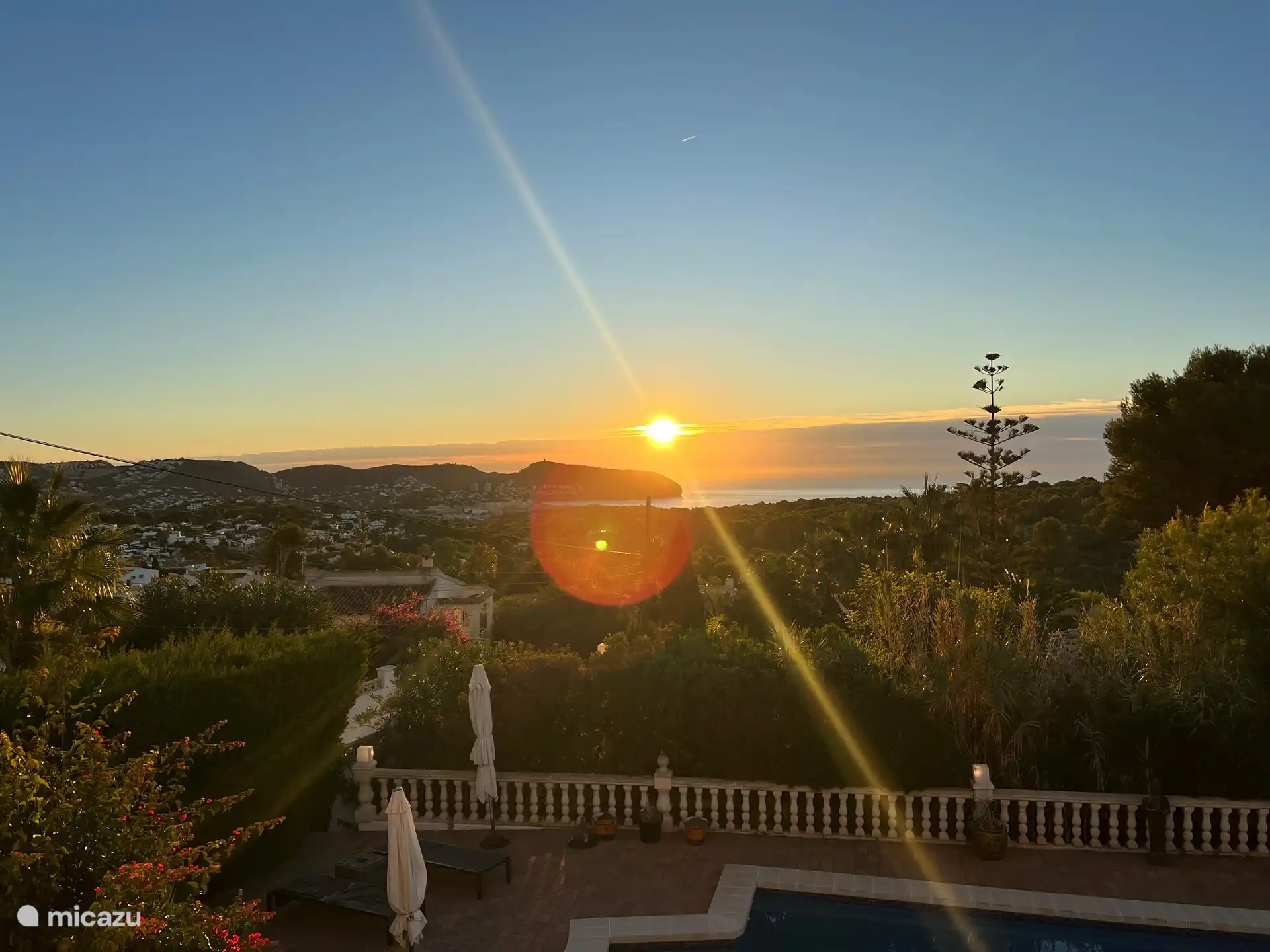 Het heerlijke uitzicht in de ochtend