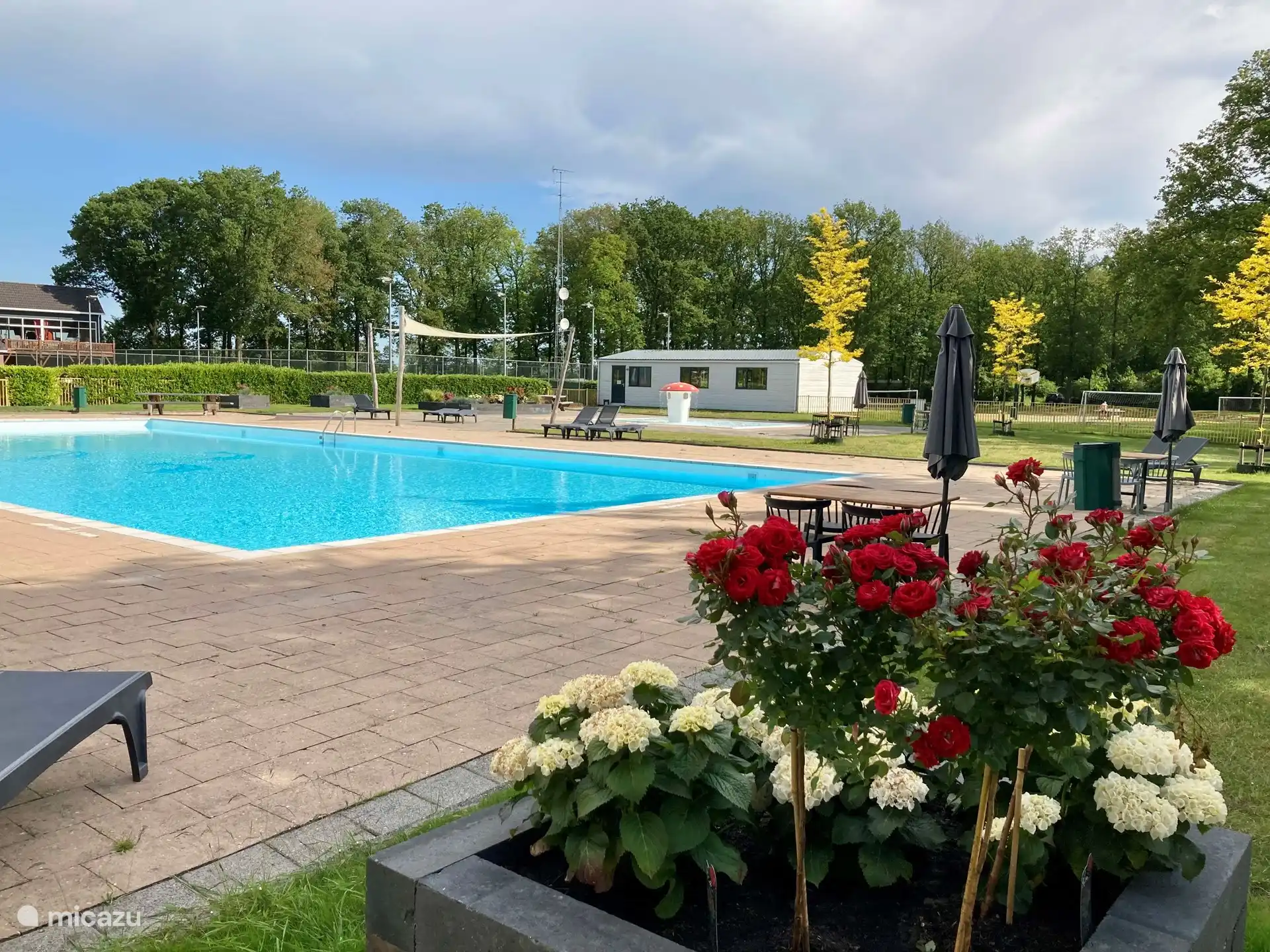 Das Schwimmbad erreichen Sie nach einem 200 m langen Spaziergang. 