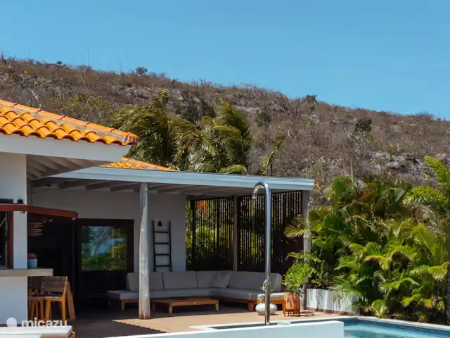 Villa Shelu | Curaçao, Banda Abou (ouest), Coral Estate, Rif St.Marie - villa Coin salon extérieur