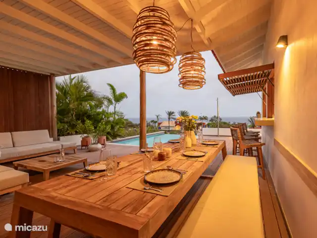 Villa Shelu | Curaçao, Banda Abou (ouest), Coral Estate, Rif St.Marie - villa Table à manger
