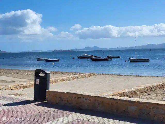 Club de playa Nueva Ribera con bicicletas en España, Costa Cálida, Los Alcázares - apartamento La hermosa playa con vistas a La Manga