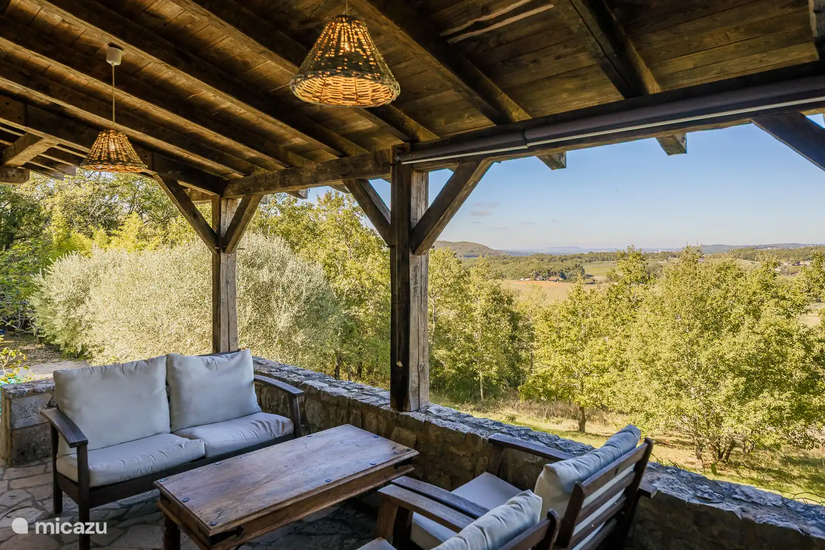 Die Veranda mit schöner Aussicht