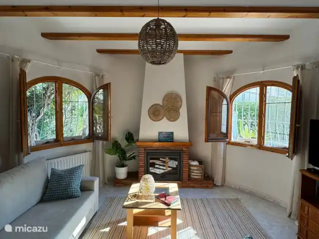 Casa Ameling huren in Spanje, Costa Blanca, Els Poblets - villa woonkamer met houthaard