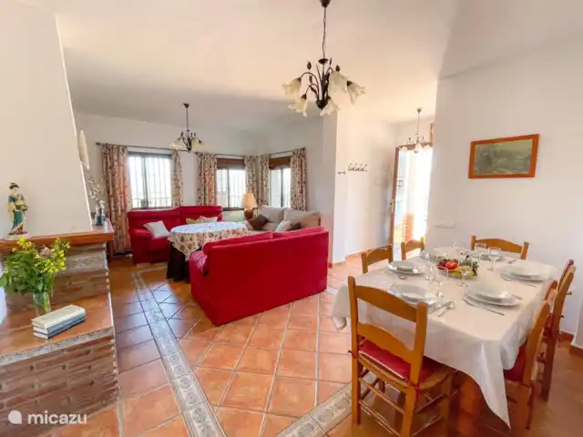 Le Mirador del Abuelo | Espagne, Costa del Sol, Comares - gîte / cottage Vue panoramique du salon depuis la salle à manger.