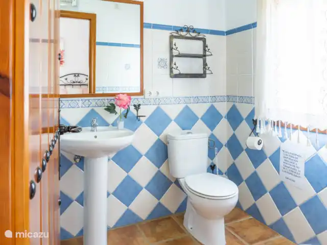 Le Mirador del Abuelo | Espagne, Costa del Sol, Comares - gîte / cottage Salle de bain lumineuse.