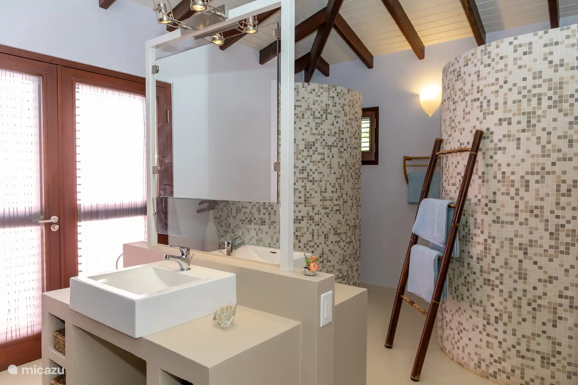 Master bathroom with shower and toilet