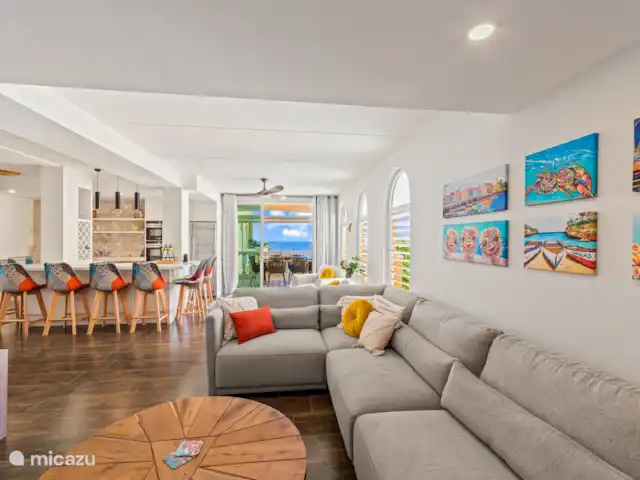 The Roof, appartement huren in Curaçao, Curacao-Midden, Willemstad - appartement Gezien vanuit de living