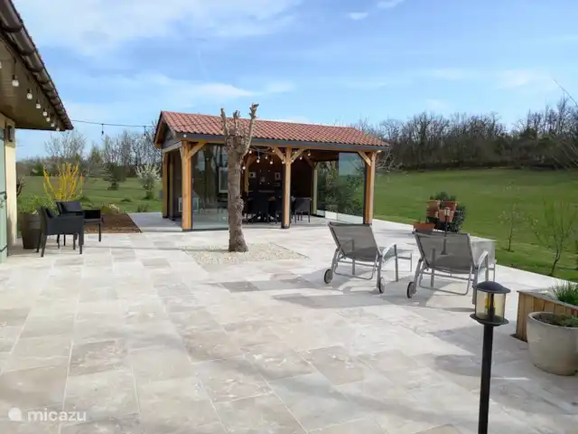 Location de Vacances France, Lot-et-Garonne, Paulhiac, maison de vacances - Domaine Quintèss - Maison Terrasse privative