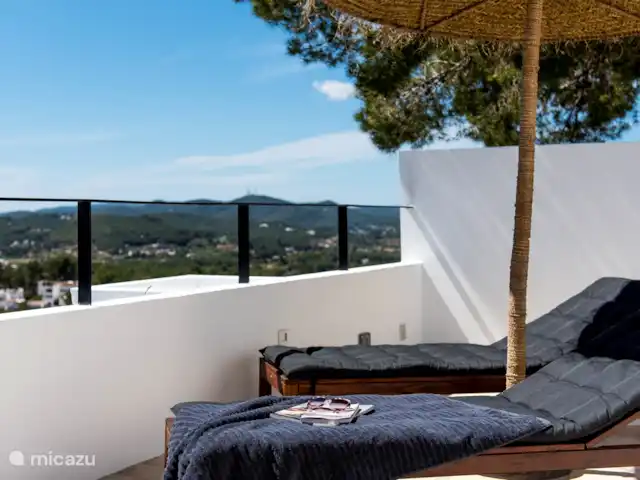 Casa Zita Verde | Espagne, Ibiza, Cala Llonga - villa Salon de la terrasse supérieure