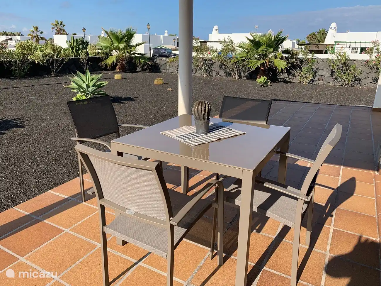 Start your day with a good breakfast and cup of coffee in your garden