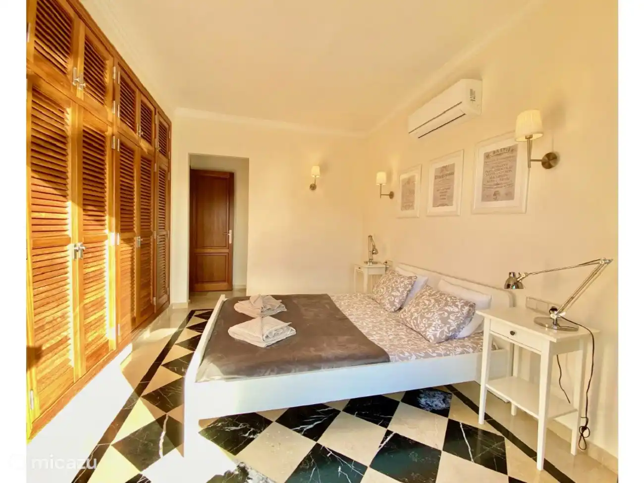 Bedroom 1 with a double bed