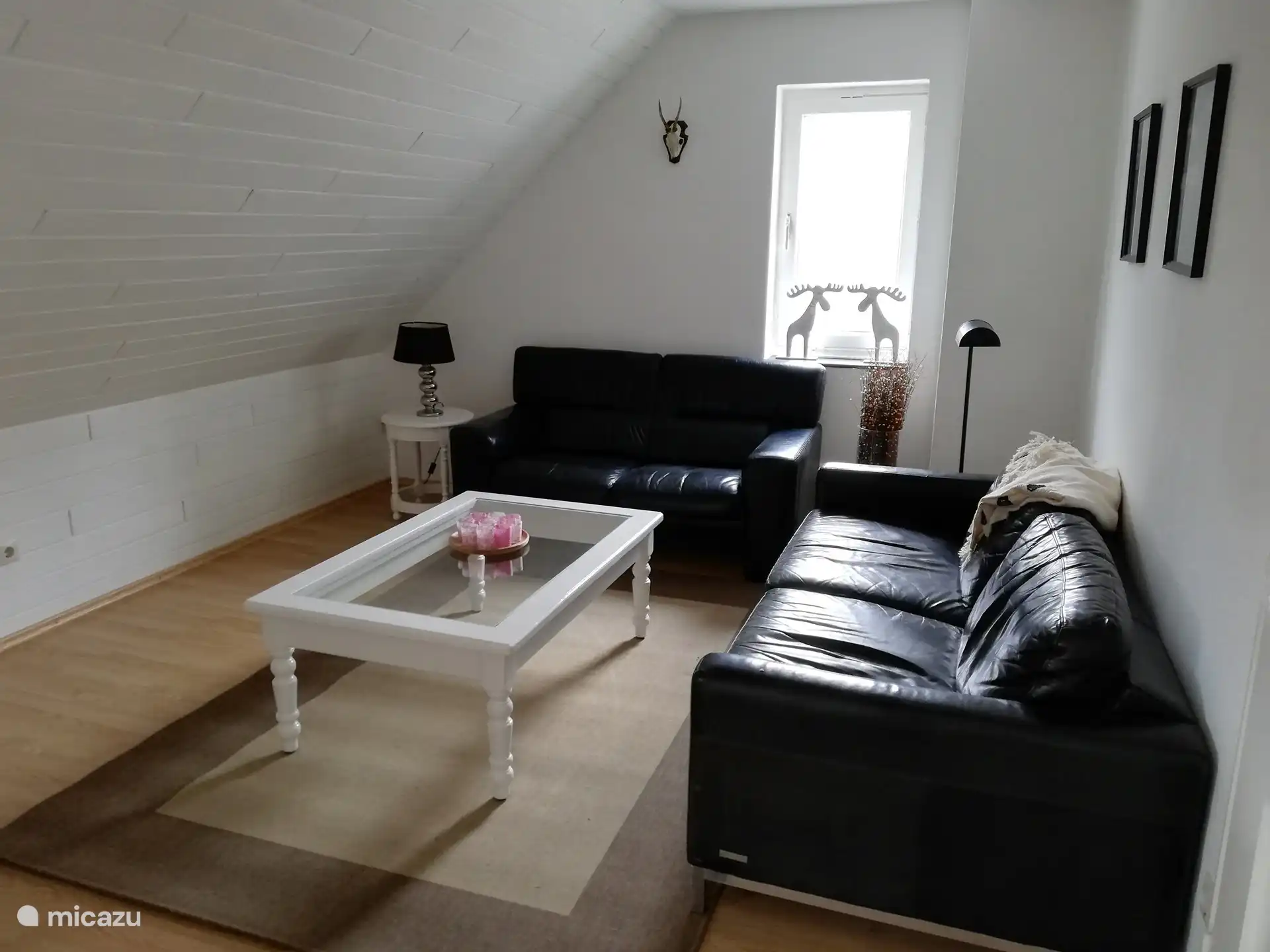 2. Stock: Wohnzimmer mit 2 Sofas und Fernseher mit niederländischen Kanälen. 