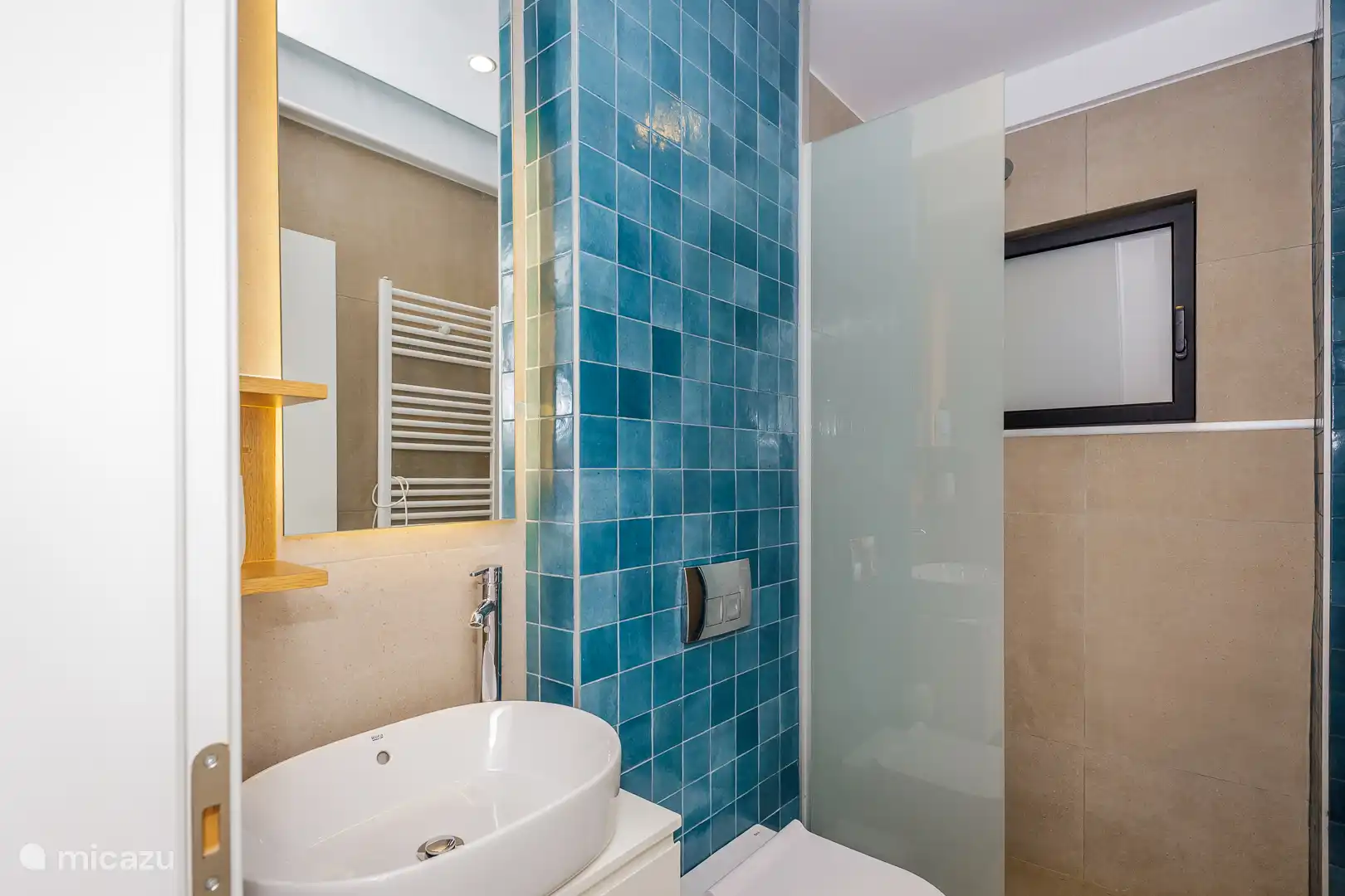 De badkamer in de studio