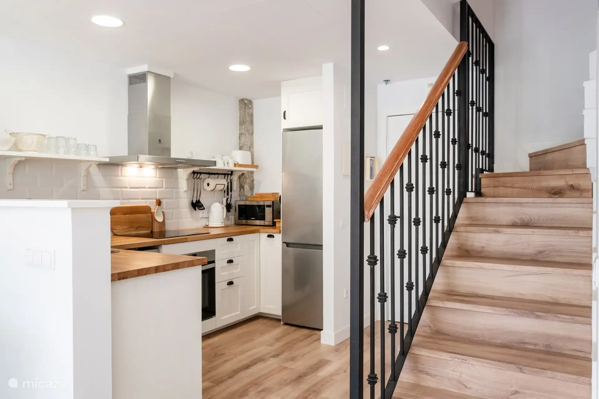 Treppe zu den Schlafzimmern