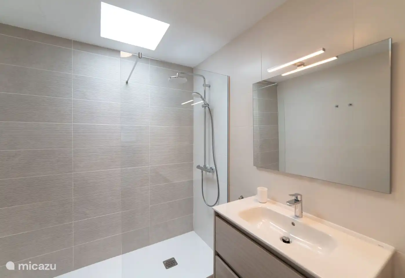 Bathroom 1 with walk-in shower