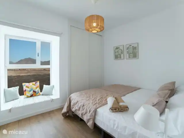 Casa Papagayo | Espagne, Lanzarote, Playa Blanca - villa Chambre 2 avec deux lits simples et une vue