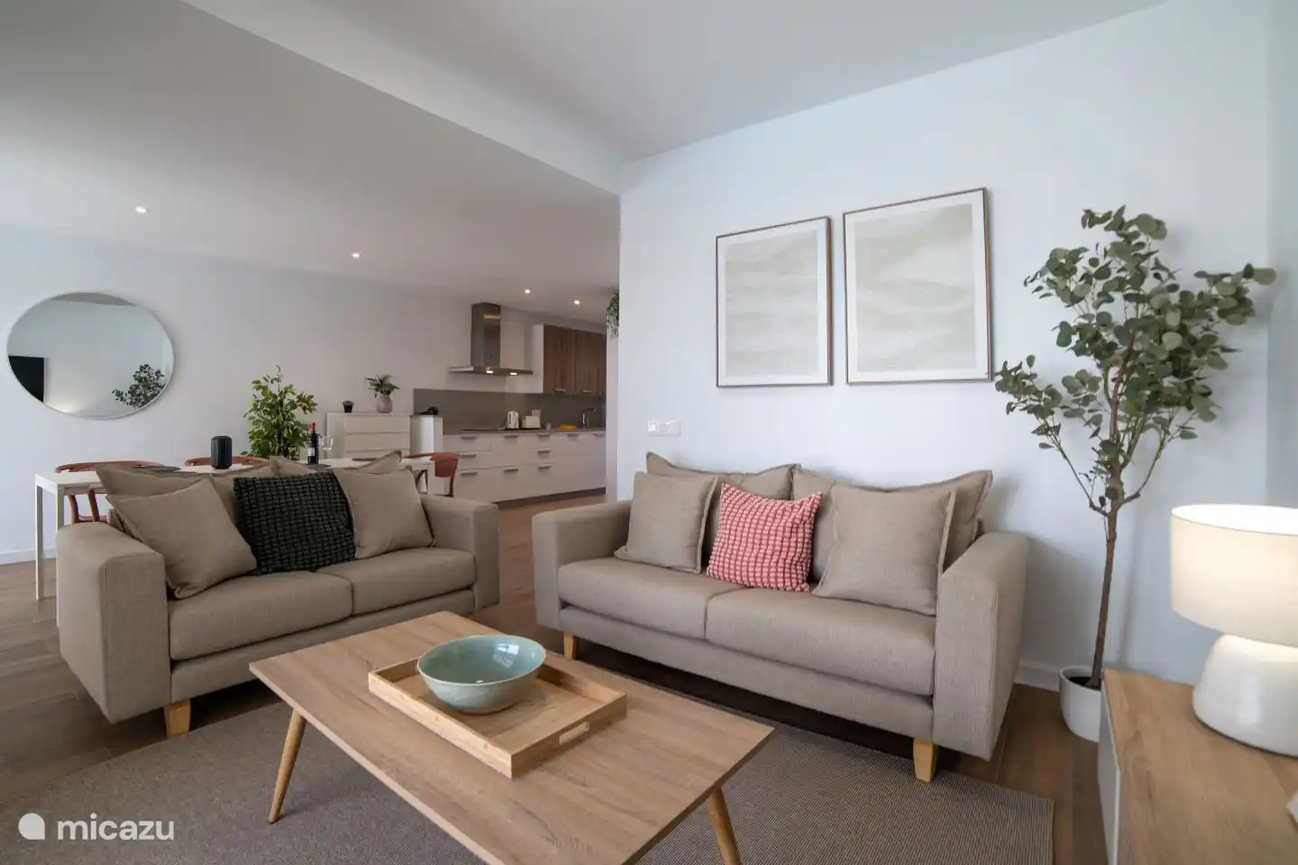 Living room with two sofas