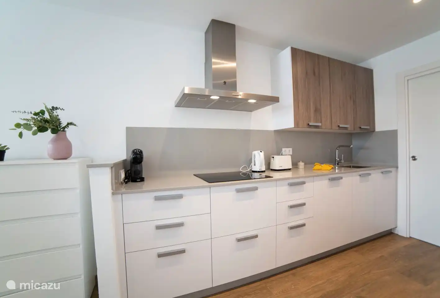 The kitchen is fully equipped with everything you need.