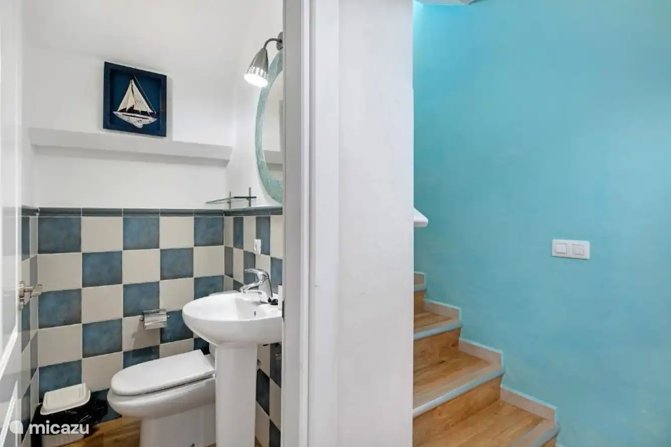 A separate toilet on the ground floor