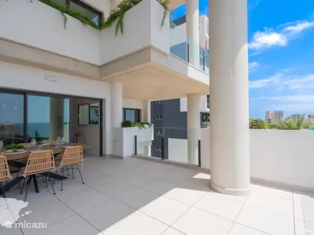 Silver Tower 8B huren in Spanje, Costa Blanca, Calpe - appartement Terras