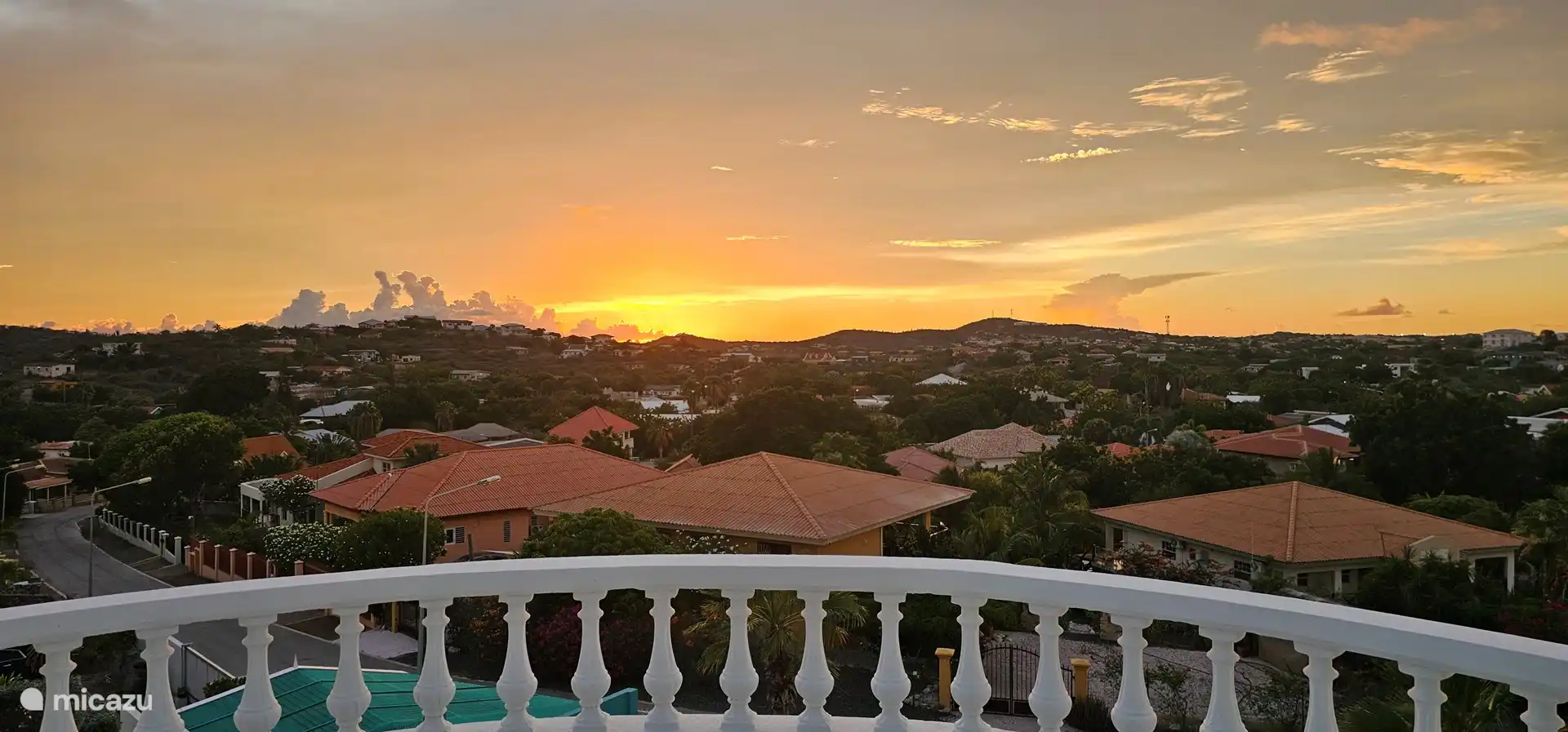 Spacious terrace at upstairs bedroom.