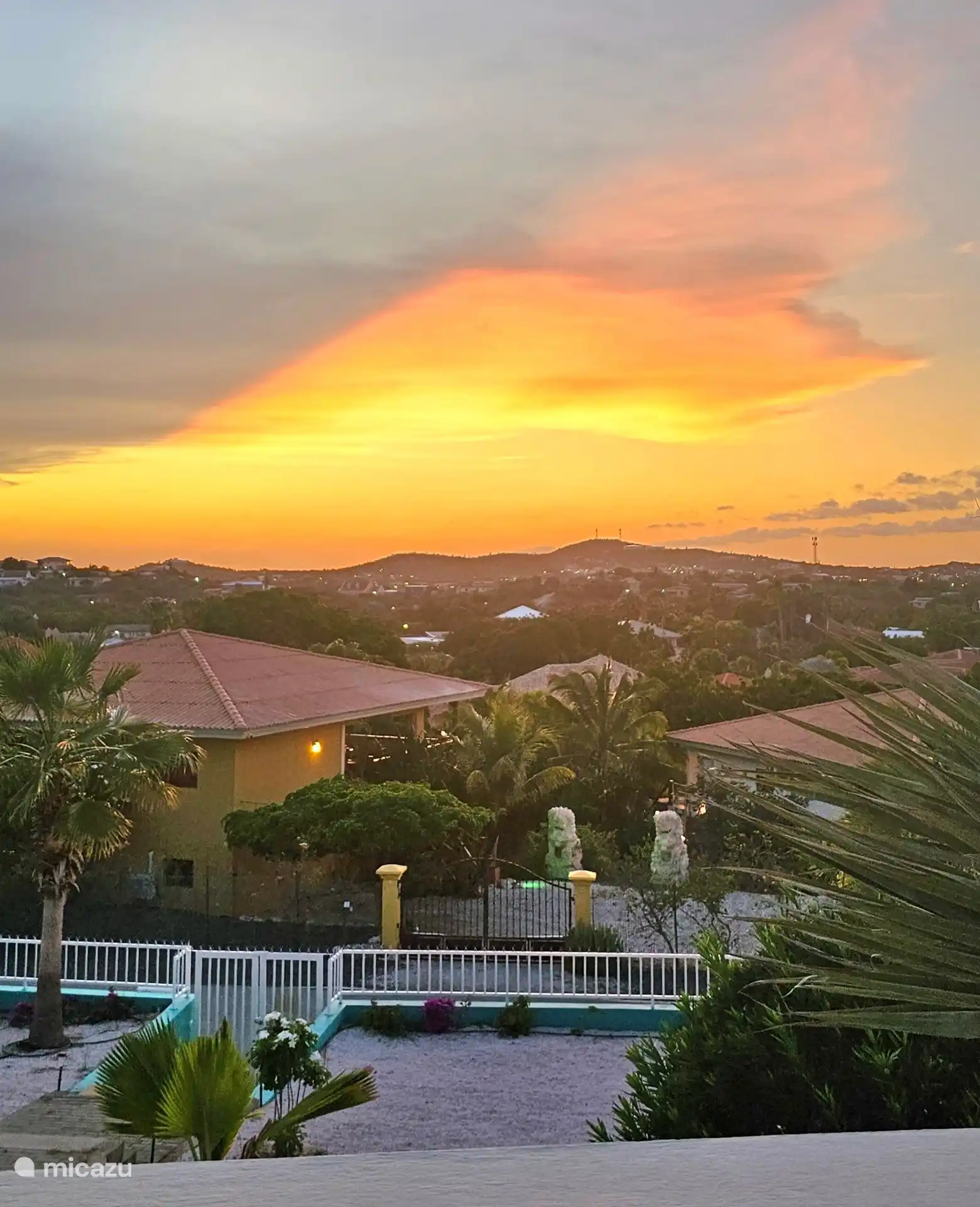 Sunset over Curacao