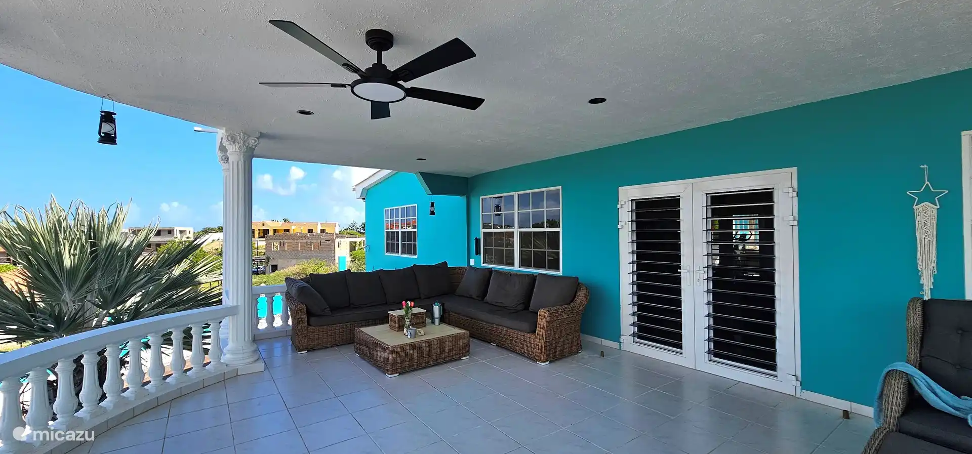 Lounge sofas on terrace.