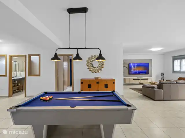 Villa Rose II | Espagne, Lanzarote, Playa Blanca - villa La table de billard avec coin salon spacieux avec télévision