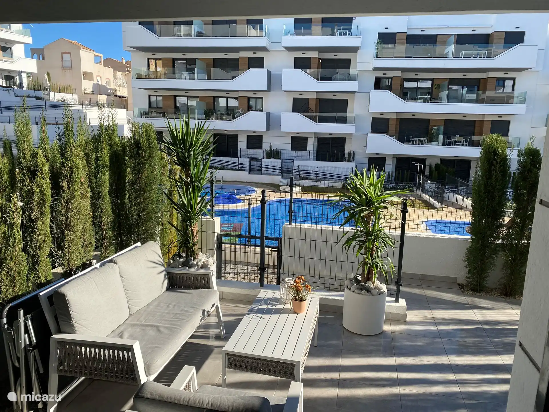 Du soleil et une piscine, que demander de plus.