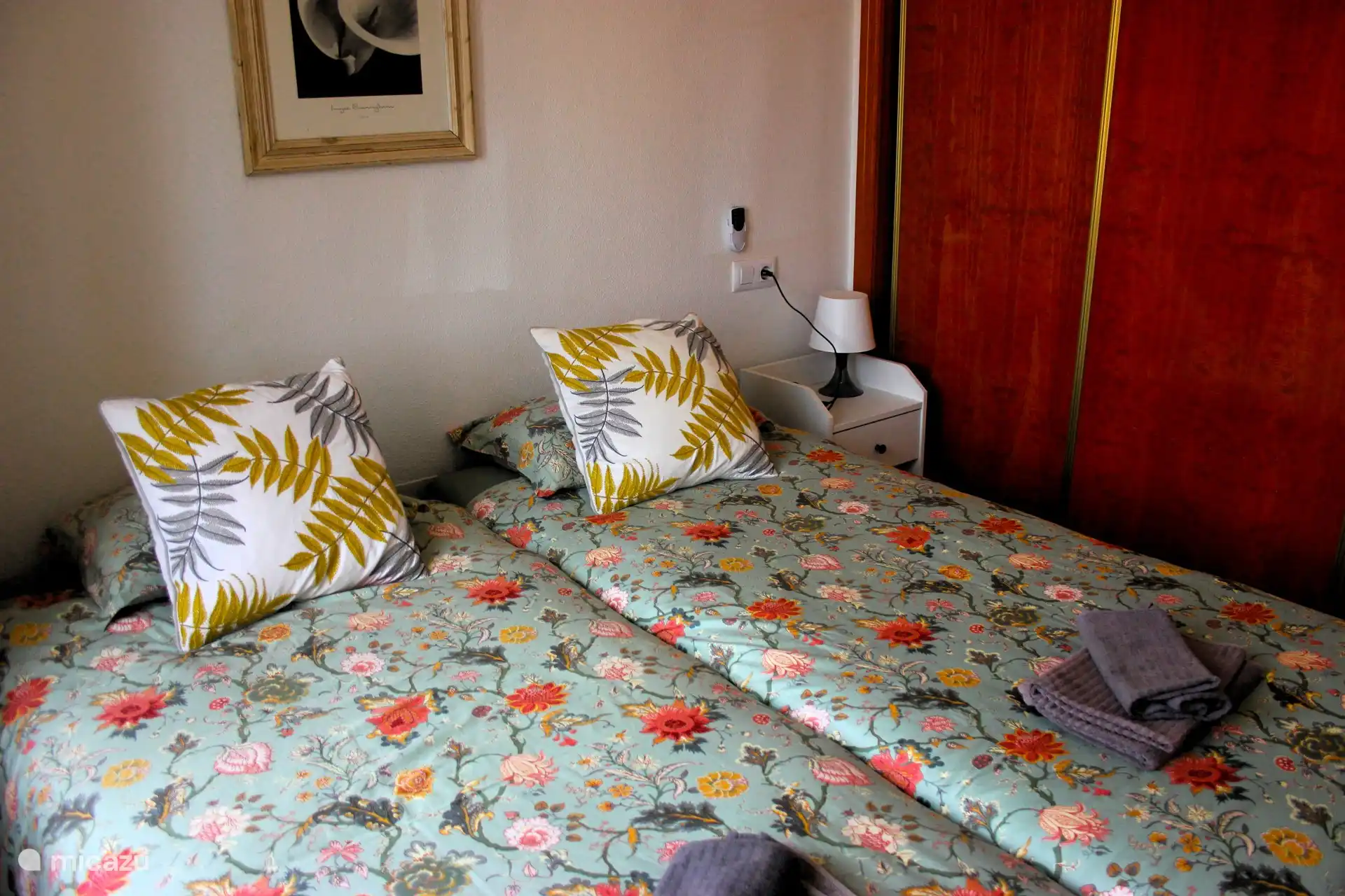 bedroom with spacious wardrobes