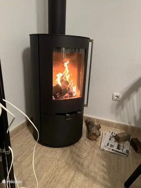 Casa Danielle wood stove for the colder evenings 