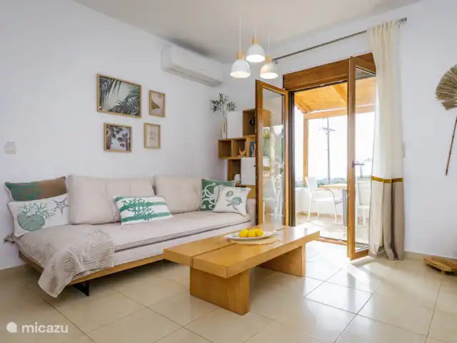Lefkomyrto | Grèce, Crète, Lefkogia - maison de vacances Le salon cosy