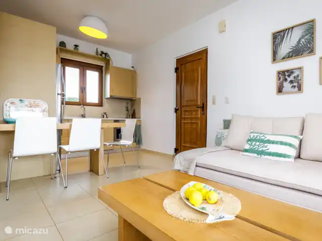 Lefkomyrto | Grèce, Crète, Lefkogia - maison de vacances Salon et cuisine
