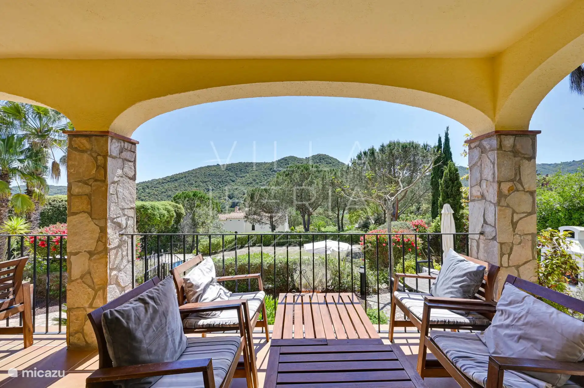 View from the seating area on the terrace